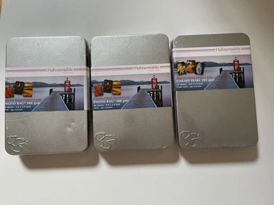3 Packs of Hahnemuhle Photo Rag Paper (4 x 6in.,30 Sheets) White 308 gsm/285 gsm - Image 1 of 4