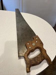 Vintage Disston Hand Crosscut Saw /26” Blade 8 ppi U.S.A. - Picture 1 of 12