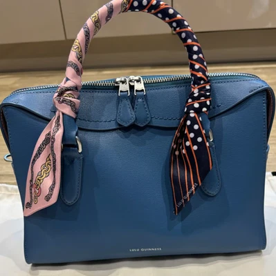 Blaue Lederhandtasche für Frauen. Gebraucht.XX6 - Bild 1 von 4
