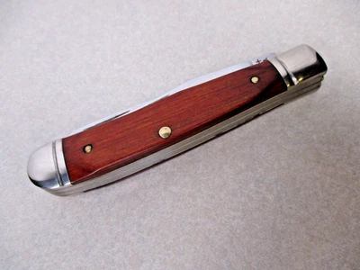 Faca de caçador de madeira RARA Schrade USA 2 lâminas limitada LTD 285UH 296WT 96OT 194OT - Imagem 1 de 4