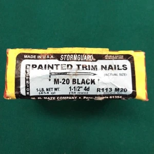 Clavos de ajuste Black M-20 Maze Stormguard galvanizados doble inmersión zinc 1 lb R113M20 - Imagen 1 de 13
