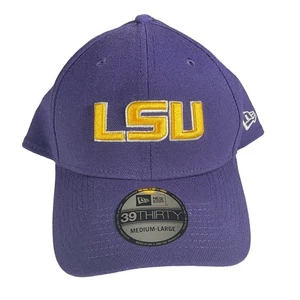 LSU Tigers Stretch eng anliegende Mütze Gr. S/M New Era bestickt großes Logo Ballcap NCAA - Bild 1 von 9