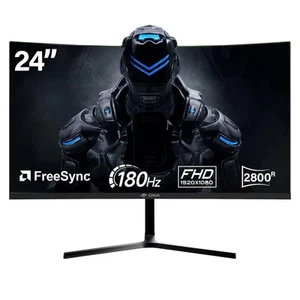 24 Inch 180Hz,Curved Gaming Monitor, FHD 1080P, Frameless Design, AMD - Afbeelding 1 van 5