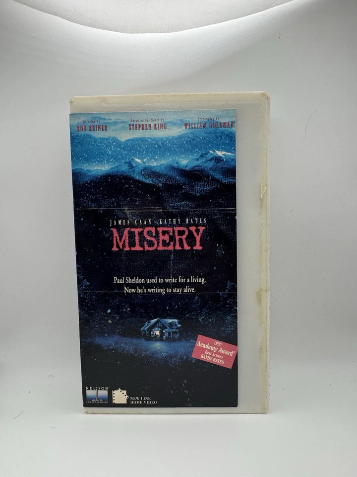 Stephen King's Misery VHS James Caan Kathy Bates 1987 Foto 1 de 2