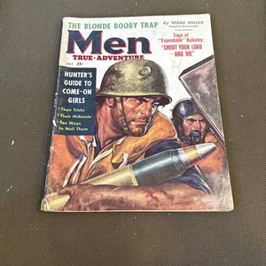 Revista HOMBRE True Adventure De Colección Julio 1957 Rubia Booby Trap - Imagen 1 de 13