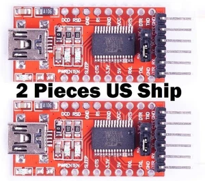 2 pezzi FT232RL 3,3 V 5,5 V FTDI modulo adattatore seriale USB a TTL per Arduino - Foto 1 di 5