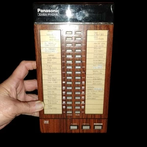 Panasonic KX-T1225 EASA-PHONE Auto Dialer Wood Grain Switch W/ Pwr Untested*Note - Picture 1 of 7