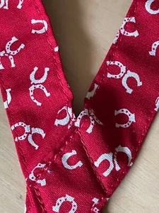 The Uh-Oh Company Red Children Suspenders W/Horse Shoe Design NWT - Picture 1 of 8