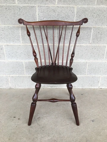 VIRGINIA CRAFTSMEN REPRODUCTION WINDSOR BRACE BACK POPLAR & MAPLE SIDE CHAIR Cover