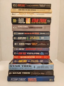 Star Trek Book Lot of 15 Paperback and Hardcover Books - Mixed Series - Picture 1 of 24
