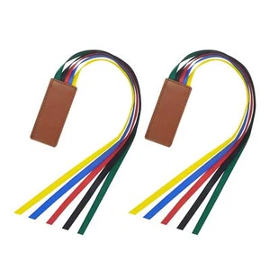 2Pack Ribbon Bookmarks for Bible 5-Page Ribbon Markers Artificial Leather Mul... - Picture 1 of 6