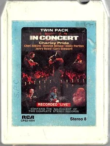 IN CONCERT w/ Host CHARLIE PRIDE / Various Artists - Tested Double Play 8-Track - Picture 1 of 2