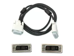 Dell 6ft 18Pin M-M DVI-D Cable 671500901P01 Black BRAND NEW - FREE FAST SHIPPING - Picture 1 of 12