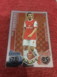 Cesc Fabregas Arsenal FC Topps 2010/2011 Star Player Match Attax Football Card - Picture 1 of 2