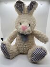 Gitzy Rabbit with Checked Ears and Feet 12" Soft Toy Plush Comforter