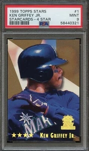 PSA 9 1999 TOPPS STARS #1 KEN GRIFFEY JR. STARCARDS-4 STAR **POP 2 NONE HIGHER** - Picture 1 of 2