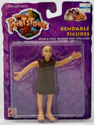 The Flintstones 1993 - Barney Rubble - Bendable Figure - Mattel New Sealed VTG - Image 1 of 4