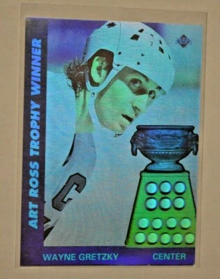 Upper Deck NHL LNH Eishockey 1991/1992/AW1 Hologramm Karte Wayne Gretzky Center - Bild 1 von 2