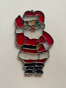 Decorazione da appendere Babbo Natale in finto vetro colorato (plastica) vacanze di Natale - Foto 1 di 2