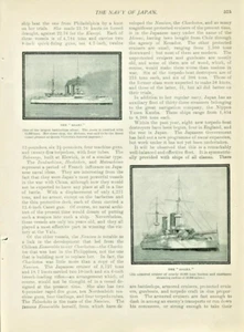 1901 Japan Navy Japanese War Ships Torpedo Battleships Engravings History Views - Picture 1 of 2