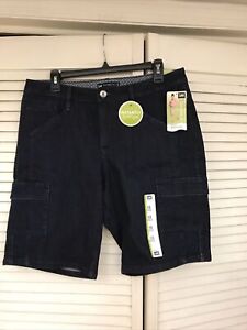 Lee Natural Fit Sz 10M Mid Rise Bermuda shorts Instantly Slimming, Jean, NWT