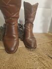 Vintage Justin Brown Roper Boots. Leather. Womens Size 4 Style 3802 Soft Leather