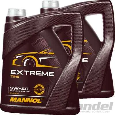 SCT - MANNOL 2x5L MANNOL EXTREME 5W40 MOTORÖL passend für RN0710 MB229.5 API SN VW 502.00