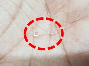 Transparent Nose Stud - Picture 1 of 7