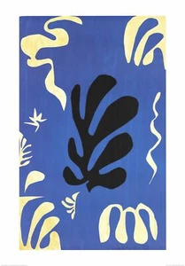 HENRI MATISSE Composition Fond Bleu 39.25" x 27.5" Offset Lithograph 1996 Contem - Picture 1 of 2