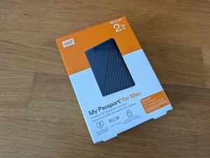 Western Digital WD My Passport for Mac 2TB USB 3.0 Micro-B 2.5 HDD WDBA2D0020BBL - Photo 1/5