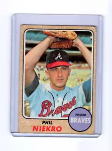 1968 Topps Phil Niekro Atlanta Braves #257🚀😳💥F - Imagen 1 de 2