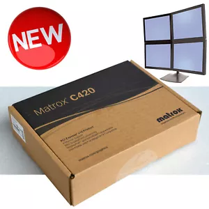 4GB DDR5 Quad Head Matrox C420-E4GBLAF Graphics Card Pcie 4x Mini Displayport - Picture 1 of 1