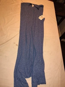 Lularoe Joy Xtra Large NWT Open Duster Vest Blue Ribbed New XL - Picture 1 of 5