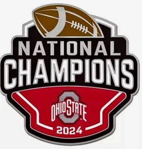 2024 National Championship Ohio State Buckeyes 4 x 3.5 Inch Vinyl Sticker Decal - Picture 1 of 1