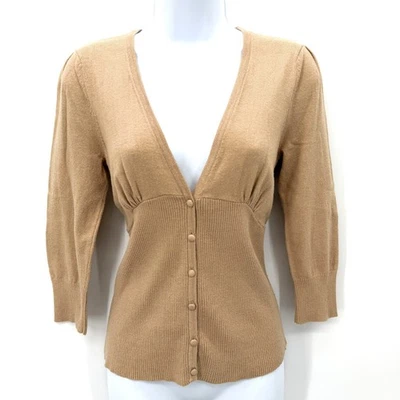 Cárdigan Y2K Casa Blanca Mercado Negro Talla M Suéter Cuello en V Ajustado Oficina Sirena Foto 1 de 4