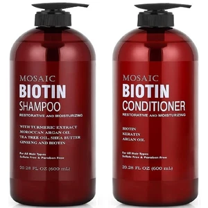 Biotin Shampoo and Conditioner Set for Hair Growth, Thinning Hair Treatment, ... - Picture 1 of 8