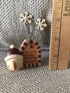 Blossom Bucket Snowman I’m Snow Lucky You’re My Grandma - Picture 1 of 4