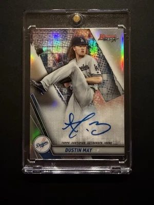 2019 Bowman's Best - Autographs Dustin May On Card Auto  - Image 1 of 2