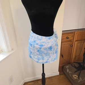 Batik Netz Rock Überwurf Damen Größe Medium zwei Seiten Hüftbinder - Bild 1 von 5