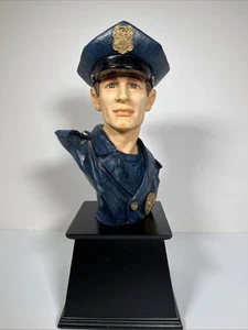 Vanmark Blue Hats of Bravery Police Officer Commemorative Color Trophy Cop Bust - Picture 1 of 12