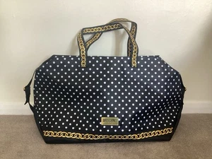 Moschino fragrances black polka dot spotty large travel bag holdall new designer - Picture 1 of 10