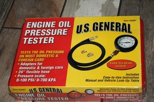 U.S. GENERAL Engine Oil Pressure Test Kit  0 to 100 PSI/0-700 KPA Item 92687 New - Foto 1 di 5