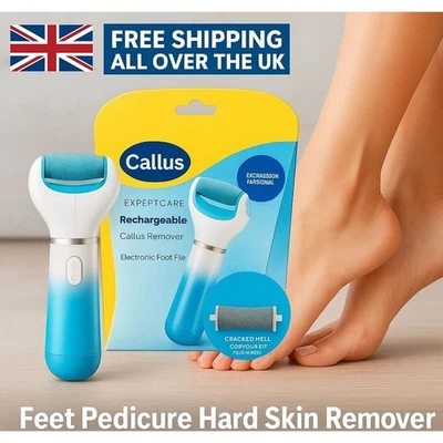 SELLERTREE Elektrische Fußfeile Samt glatt Pedi Kristalle harte Hautentferner Komfort UK