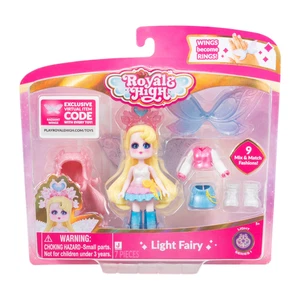 Muñeca de moda Royale High de 3” Light Fairy con accesorios y código virtual (serie 1) - Imagen 1 de 7