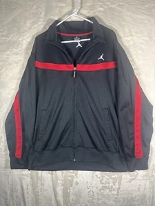 Jordan Brand Jumpman Dri-Fit Zip Up Black/Red Activewear Golf Outdoor Jacket XL - Picture 1 of 24