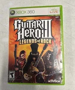 Nur Hülle und Handbuch KEIN SPIEL Guitar Hero III Legends of Rock Xbox 360 Original - Bild 1 von 3