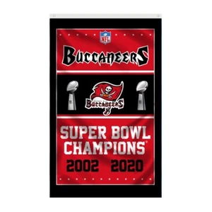Tampa Bay Buccaneers Super Bowl Flag 3'X5' Banner FAST FREE Shipping US SELLER - Picture 1 of 1