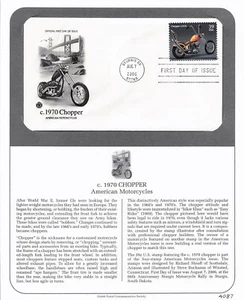 First Day Cover, Postal Commemorative Society 2006, American Motorcycles, 4087 - Picture 1 of 2