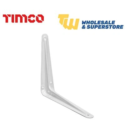 Timco London Pattern Bracket White 200 x 150mm Shelves Bookcase Furniture Shelf - Image 1 of 3