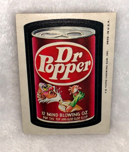 VTG Topps 1974 Wacky Packages Dr. Popper Pop The Top & Glop Sticker * See Desc